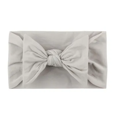 Baby Girl Candy Color Bowknot Headband Plaid Fabric
