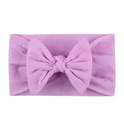 Baby Girl Candy Color Bowknot Headband Plaid Fabric