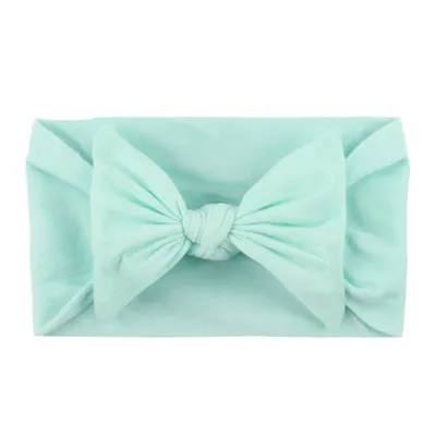 Baby Girl Candy Color Bowknot Headband Plaid Fabric