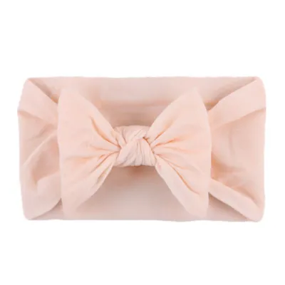 Baby Girl Candy Color Bowknot Headband Plaid Fabric