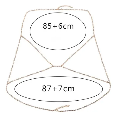 Women Beach Stylish Shiny Rhinestone Body Chain