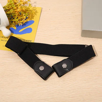 Women'S Invisible Belt Without Buckle Elastic Stretch Denim Style
