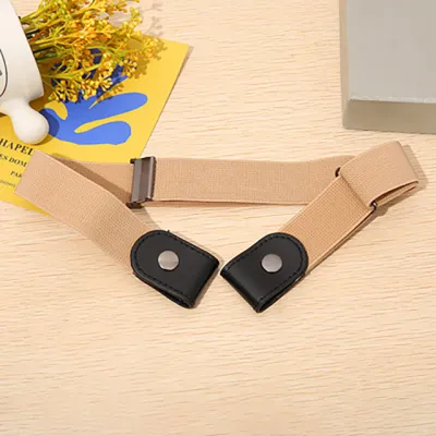 Women'S Invisible Belt Without Buckle Elastic Stretch Denim Style