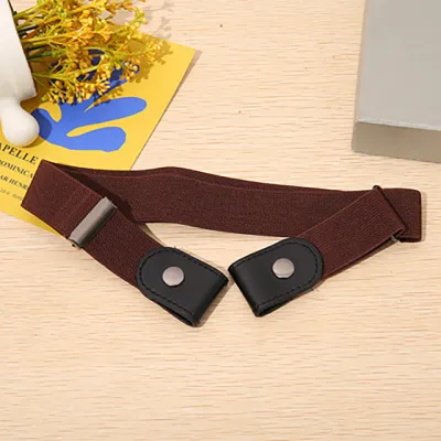 Women'S Invisible Belt Without Buckle Elastic Stretch Denim Style