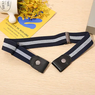 Women'S Invisible Belt Without Buckle Elastic Stretch Denim Style