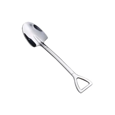Modern Minimalist 304 Stainless Steel Spade Shovel Dessert Spoon