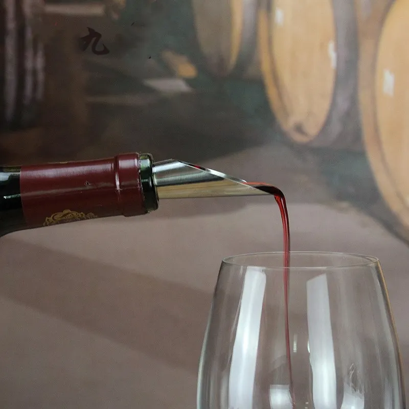 2pcs/set Stainless Steel Modern Minimalist Wine Pourer