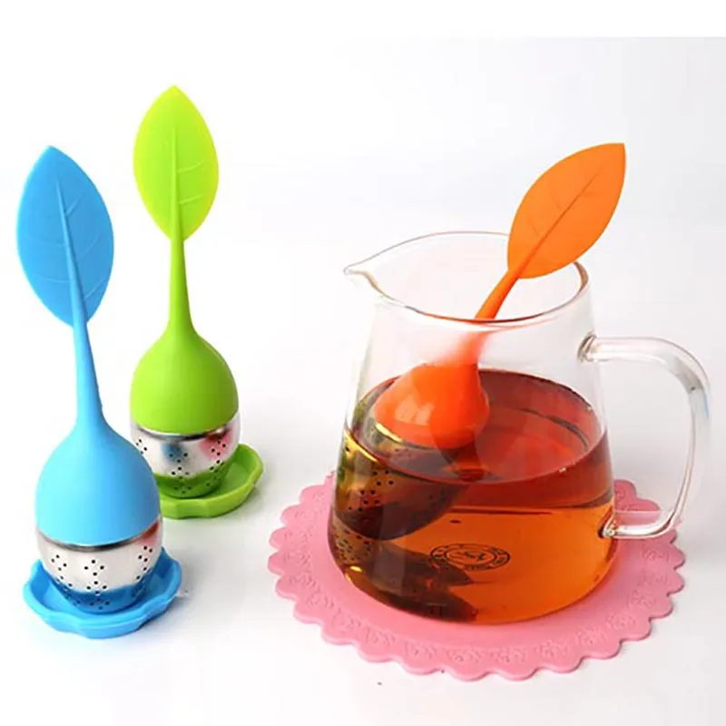 Multicolor Silicone Tea Filter New Chinese Style Stainless Steel Infuser
