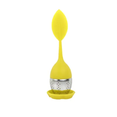 Multicolor Silicone Tea Filter New Chinese Style Stainless Steel Infuser
