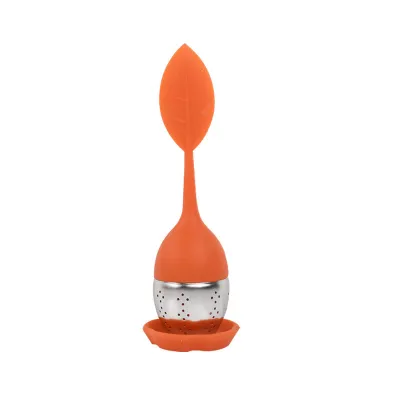 Multicolor Silicone Tea Filter New Chinese Style Stainless Steel Infuser