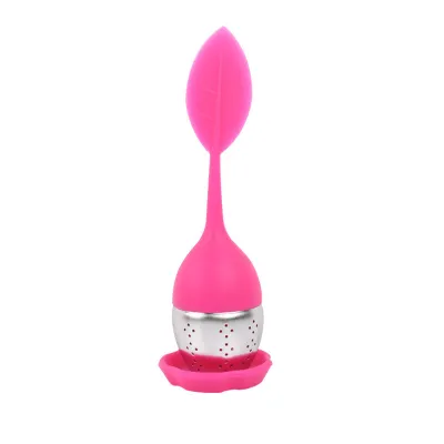 Multicolor Silicone Tea Filter New Chinese Style Stainless Steel Infuser