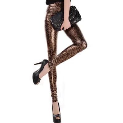 Sexy Leopard Snakeskin Print Skinny Leggings
