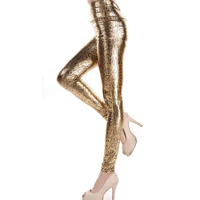 Sexy Leopard Snakeskin Print Skinny Leggings