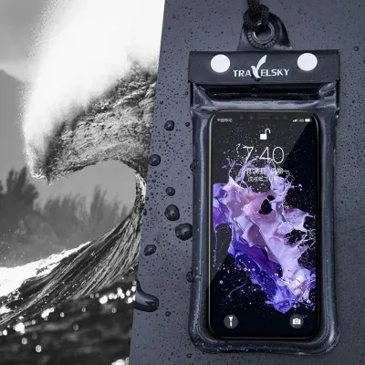6.5inch Universal IPX8 Waterproof Phone Case With Armband And Neck Strap For Women Swimwear Accessories