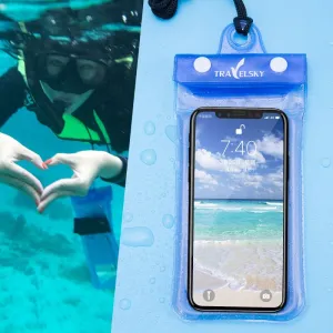 6.5inch Universal IPX8 Waterproof Phone Case With Armband And Neck Strap For Women Swimwear Accessories