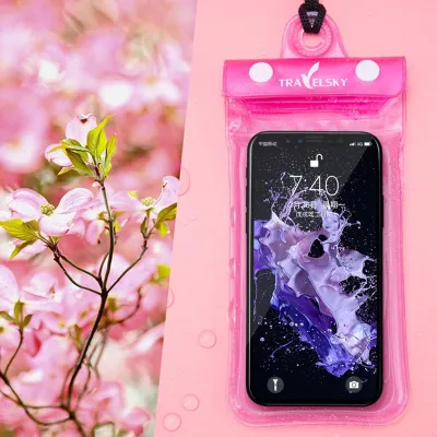 6.5inch Universal IPX8 Waterproof Phone Case With Armband And Neck Strap For Women Swimwear Accessories