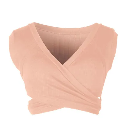 S-XL Women Sleeveless Sling V-Neck Slim Tank Top