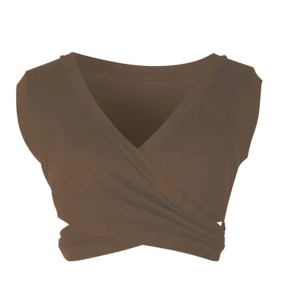 S-XL Women Sleeveless Sling V-Neck Slim Tank Top