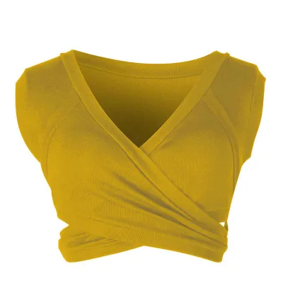 S-XL Women Sleeveless Sling V-Neck Slim Tank Top