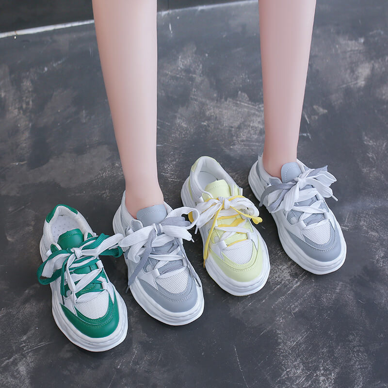 ■JILLSTUART■ Poppy Slim Flat Lace-up Sneakers 2color JLSO4 Wholesale Size:4.5-8.5 Women Student Casual Candy Color