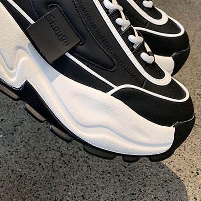 Wholesale Size:4.5-8.5 Women Leisure Platform Lace Up Sneakers Wholesale Size:4.5-8.5 Women Leisure Platform Lace Up Sneakers