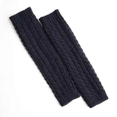 Women's Warm Long Pure Color 8 Pattern Acrylic Fiber Leg Warmers