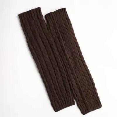 Women's Warm Long Pure Color 8 Pattern Acrylic Fiber Leg Warmers