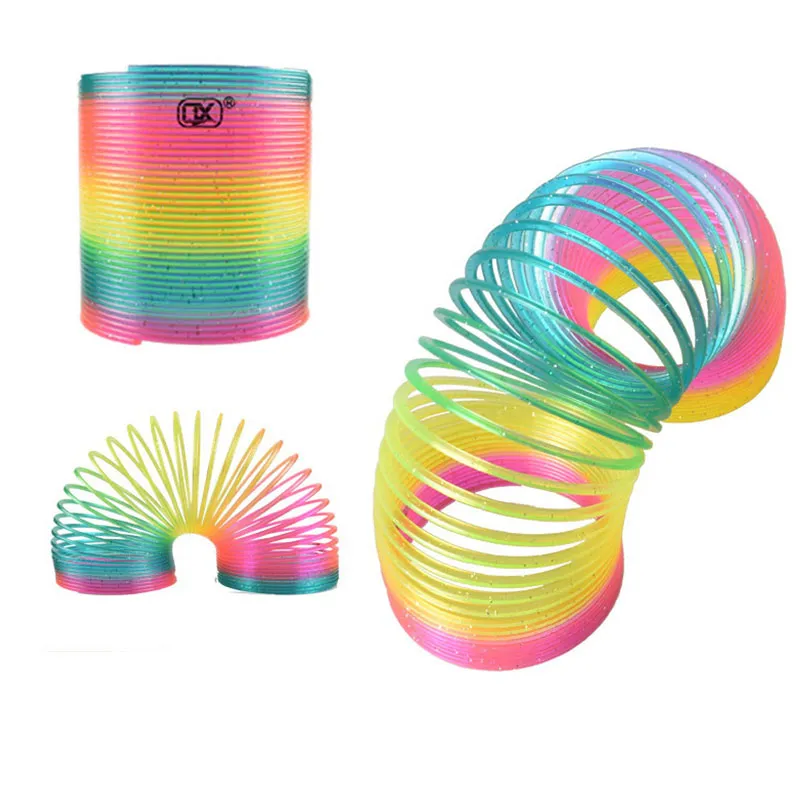 Child Magic Rainbow Circle Interactive Toy Plastic Educational Toy for Boys Girls