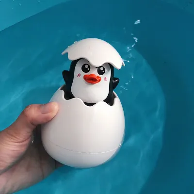 Child Take a Bath Penguin Raining Baby Shower Toy - Interactive Sensory Bath Toy for Kids
