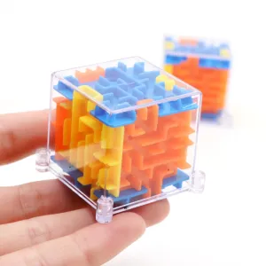 Child Maze Spin Rubik Cube Puzzle Toy for Kids Brain Teaser