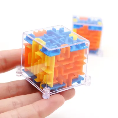 Child Maze Spin Rubik Cube Puzzle Toy for Kids Brain Teaser