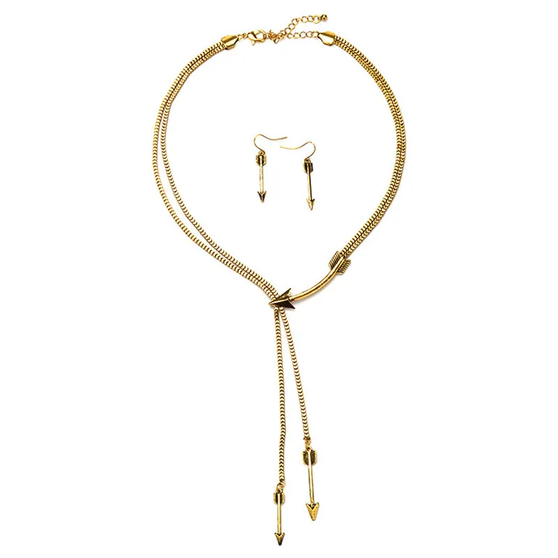Vintage Arrow Shape Women Party Jewelry Set