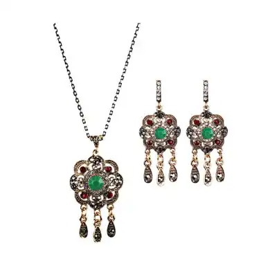 New Hot Selling Bohemia Ethnic Style Flower Shape Tassels Alloy Fashion Jewelry Sets