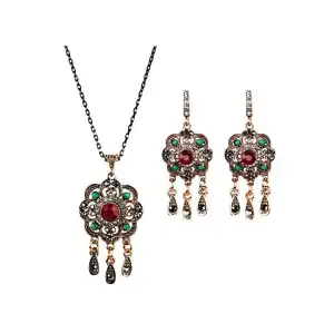 New Hot Selling Bohemia Ethnic Style Flower Shape Tassels Alloy Fashion Jewelry Sets