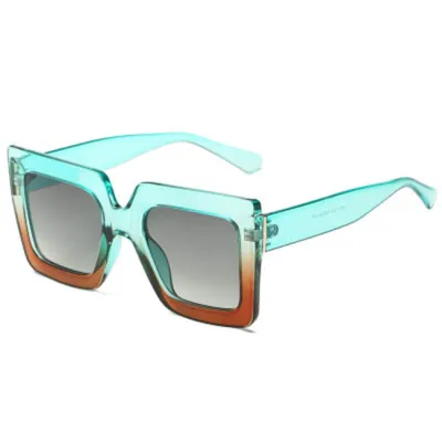 Vintage Square Frame Sunglasses PC Resin