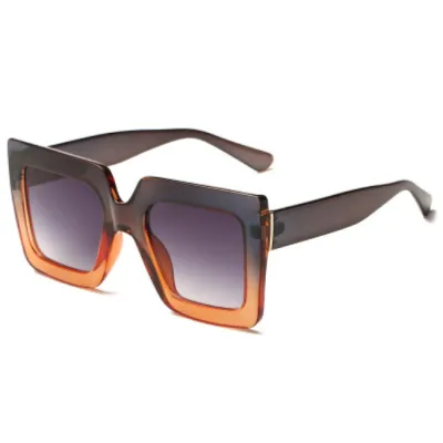 Vintage Square Frame Sunglasses PC Resin