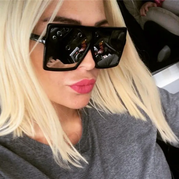 Retro Big Frame Square Sunglasses