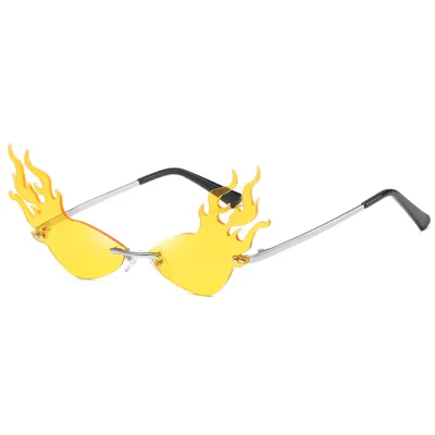 Fashion Octopus Shape Frameless Sunglasses with Metal Frame