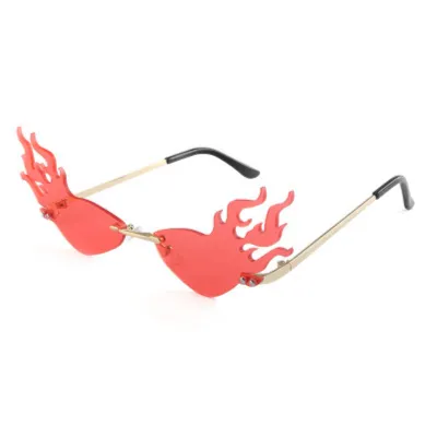 Fashion Octopus Shape Frameless Sunglasses with Metal Frame