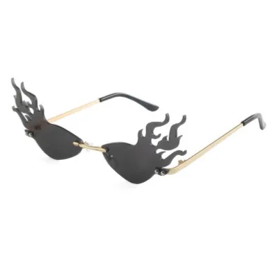 Fashion Octopus Shape Frameless Sunglasses with Metal Frame