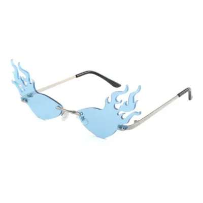 Fashion Octopus Shape Frameless Sunglasses with Metal Frame
