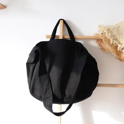 Campus Style Women Unique Denim Canvas Shoulder Bag Solid Color Big Square