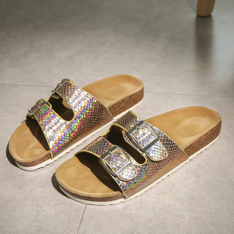 【COLOR iN ID】Eyelet Flat Slippers Clearance under $5-Shldybc Slippers for Women, Women's