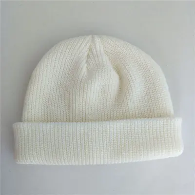 Solid Color Knitted Unisex Men And Women Beanies