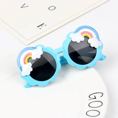 Kids Cute Clouds Rainbow Pattern Sunglasses