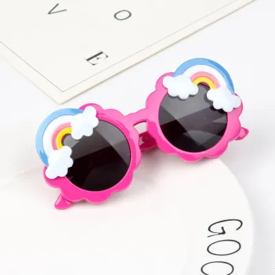 Kids Cute Clouds Rainbow Pattern Sunglasses
