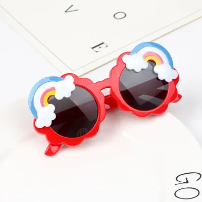 Kids Cute Clouds Rainbow Pattern Sunglasses