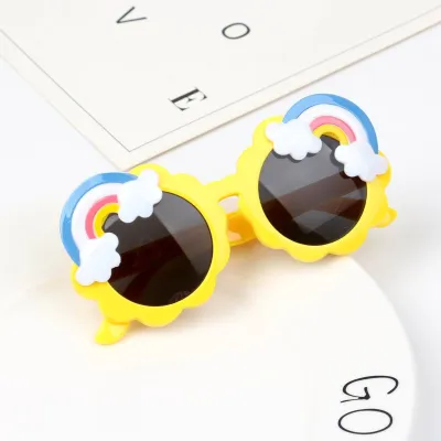 Kids Cute Clouds Rainbow Pattern Sunglasses