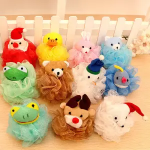 Kids Cute Animal Shaped Bath Ball PE Material