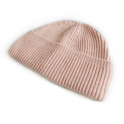 Kids Casual Solid Color Dome Flanging Knitted Hat Unisex Yarn